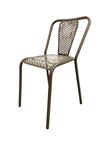 Chaise Baobab métal Grise